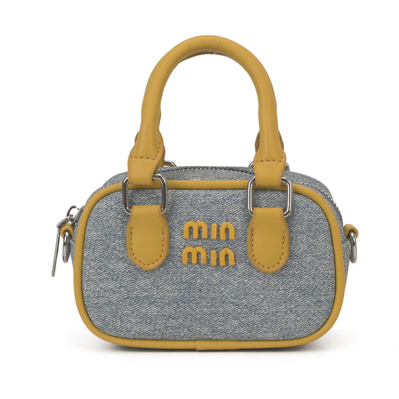 Torba Boston s kontrastnim bojama za rame, svestrana dnevna torba, stilska mini crossbody torba