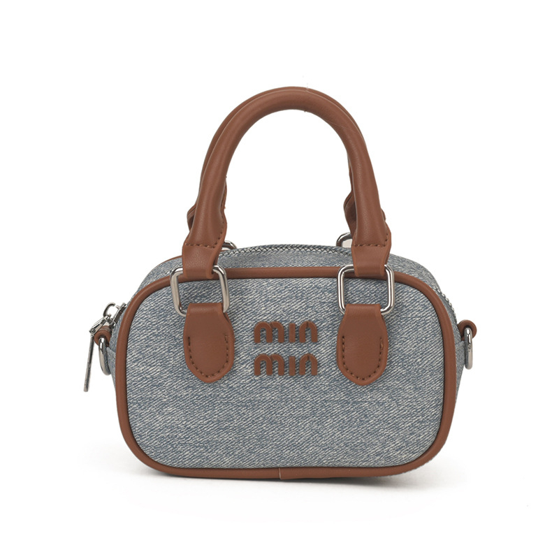 Torba Boston s kontrastnim bojama za rame, svestrana dnevna torba, stilska mini crossbody torba