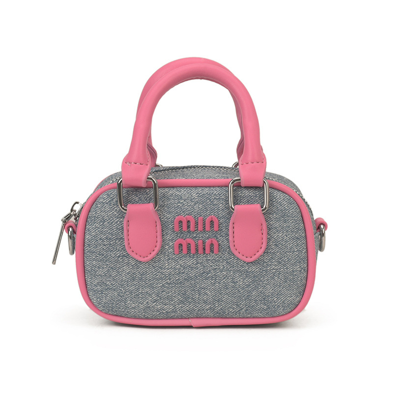 Torba Boston s kontrastnim bojama za rame, svestrana dnevna torba, stilska mini crossbody torba