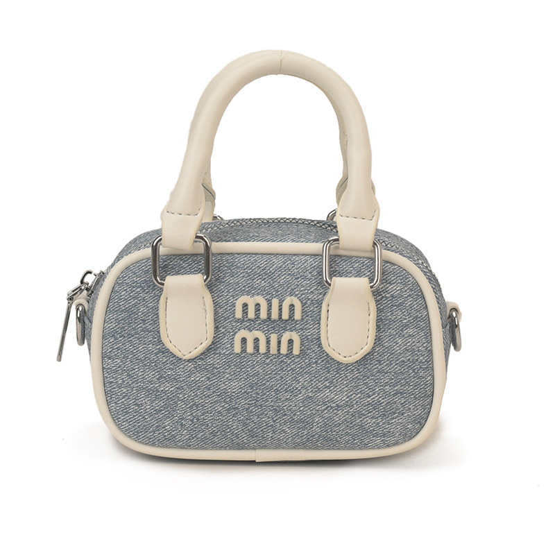 Torba Boston s kontrastnim bojama za rame, svestrana dnevna torba, stilska mini crossbody torba