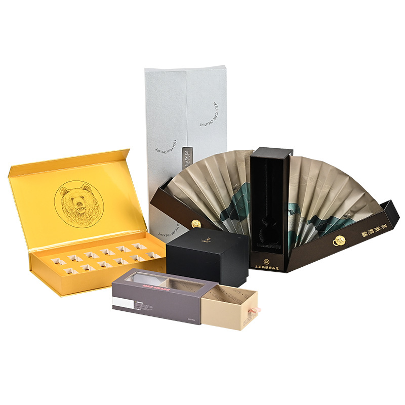 Cutii cadou personalizate cu capac sertar, cutii cu capac superior și inferior colorat, pentru cosmetice, produse de sănătate și ceai