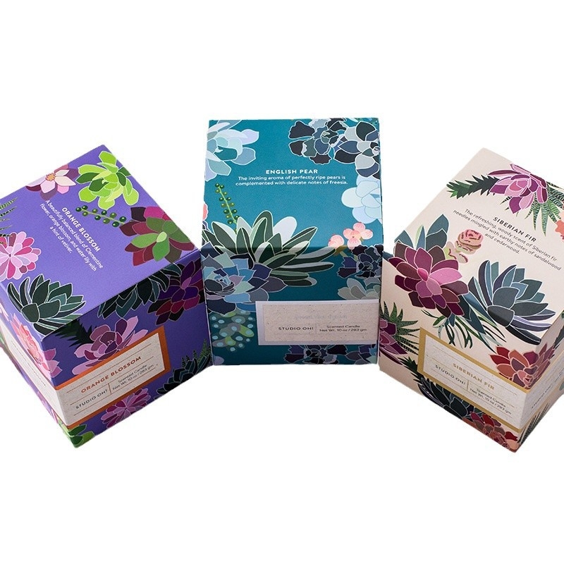 Cutie personalizabilă din carton alb, cu sertar, cutie de cosmetice pliabilă, cutie cadou