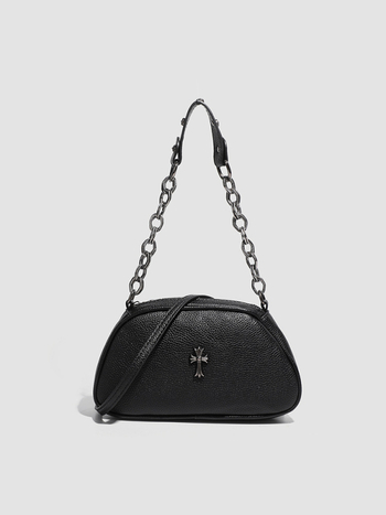 Moderna retro crossbody torbica s lancem, mala PU koža
