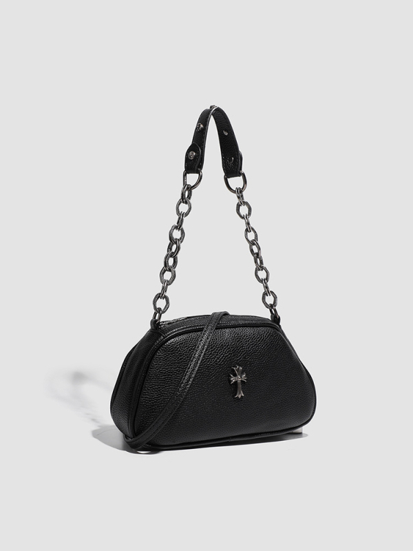 Moderna retro crossbody torbica s lancem, mala PU koža