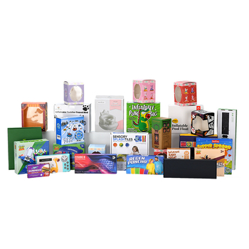 Cutie cadou personalizată din carton ondulat, imprimare color, capac rabatabil cu două părți