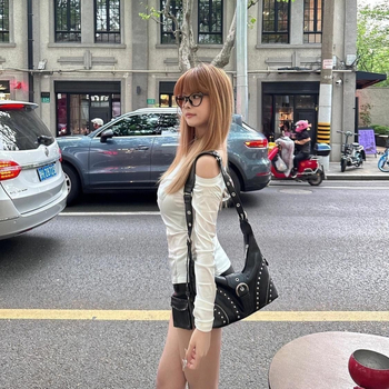 Kailuoden Mala PU Crossbody torbica - Ulični stil, Retro izblijedjeli izgled, Horizontalni kvadratni oblik, Zip zatvarač, Za svakodnevnu uporabu
