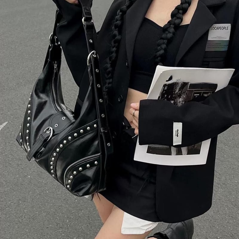 Kailuoden Mala PU Crossbody torbica - Ulični stil, Retro izblijedjeli izgled, Horizontalni kvadratni oblik, Zip zatvarač, Za svakodnevnu uporabu