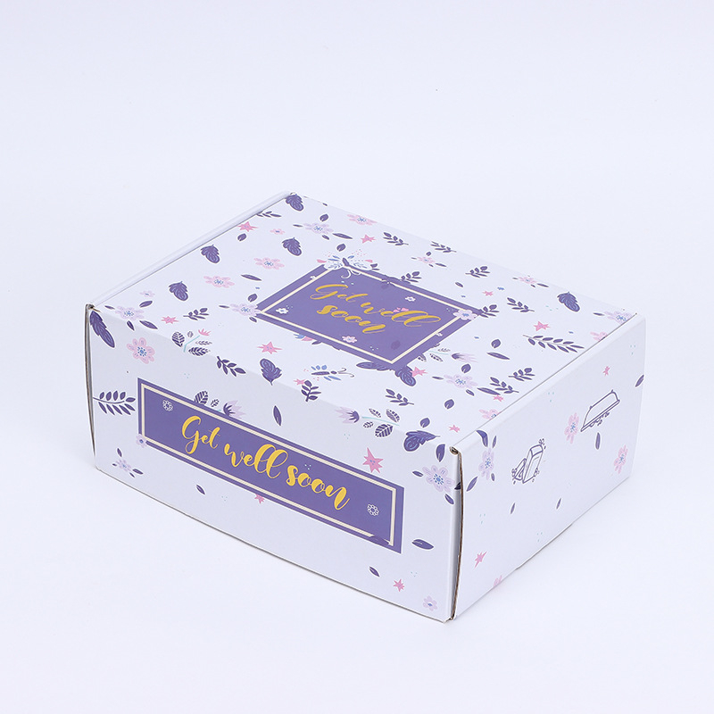 Cutie color personalizată pentru ambalare cu imprimare — cutie cadou din carton pentru produse cosmetice, cu ștampilare cu aur