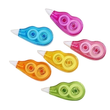 Bandă corectoare pentru elevi, pentru scris, design elegant, mică și ușor de purtat, pachet cu 6 bucăți