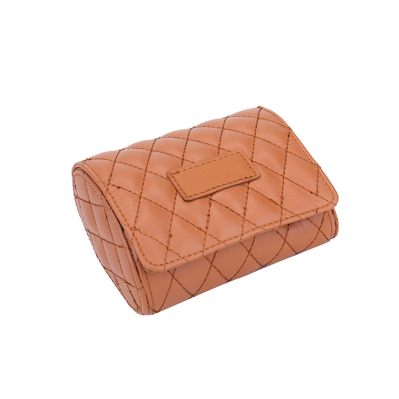 Cutie din piele pentru ceasuri, set de două bucăți, închidere rotundă, cutie de depozitare din piele pentru ceasuri