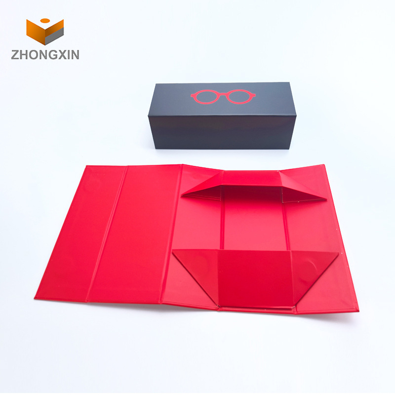 Cutie de ambalaj rabatabilă pentru ochelari, cutie universală din carton cu logo imprimat