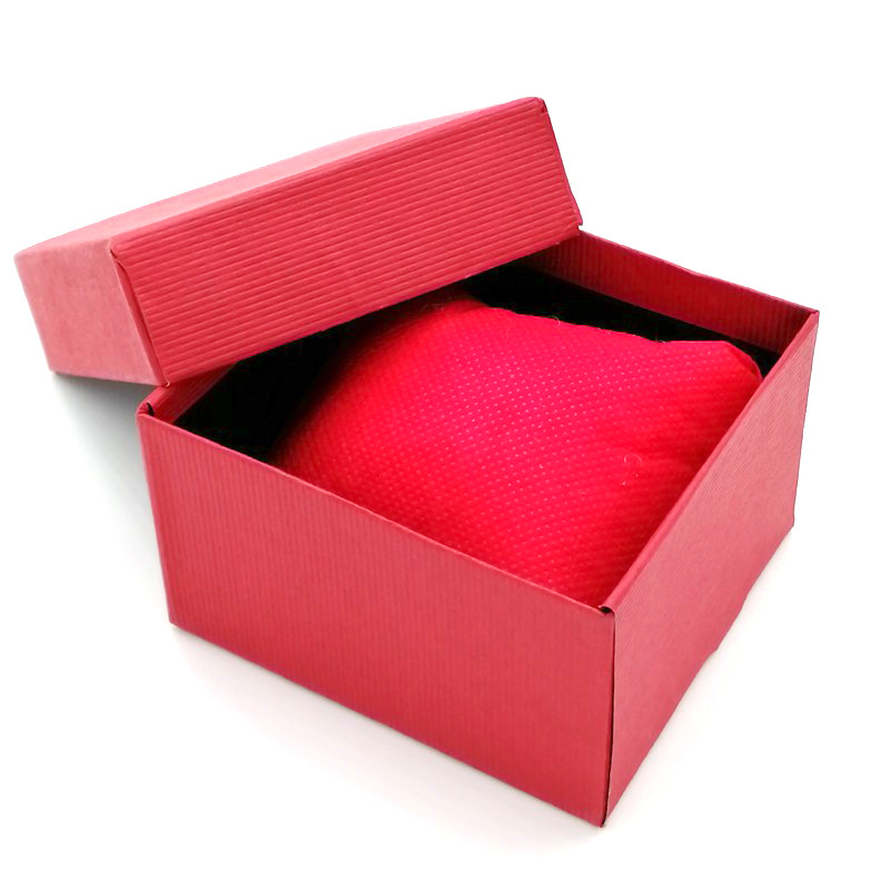 Cutie cadou pătrată pentru ceas cu minge din burete, design minimalist, funda elegantă