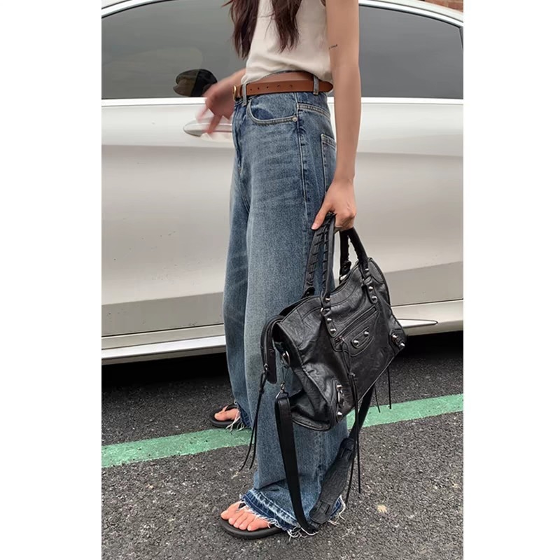 Torba za motocikl s nitima, u stilu Inst, francuska vintage luksuzna torba za nošenje, jastučasta tote torba, crossbody torba preko jednog ramena
