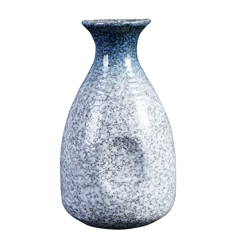 Japán stílusú porcelán saké készlet kancsóval és poharakkal, otthoni használatra, adagolóval