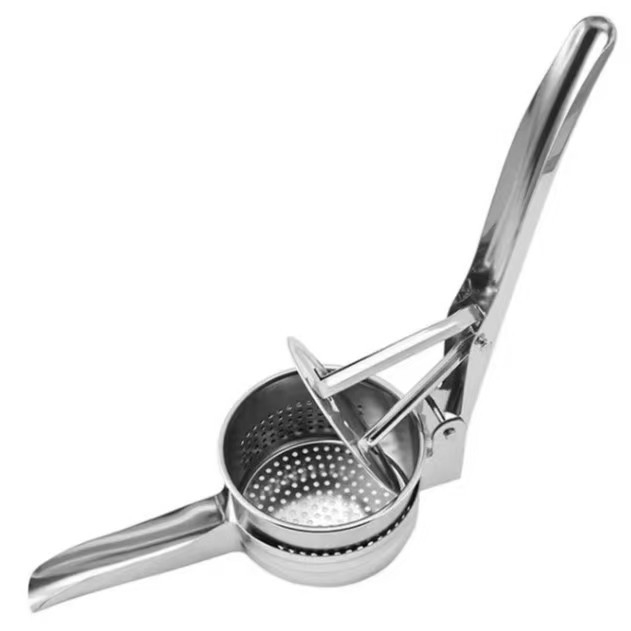 Unealtă de bucătărie manuală din oțel inoxidabil: presă pentru cartofi, instrument de umplere pentru găluțe, storcător de lămâi