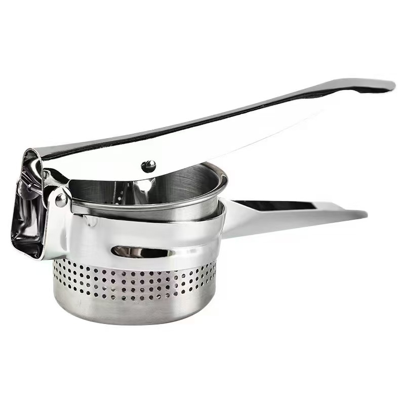 Unealtă de bucătărie manuală din oțel inoxidabil: presă pentru cartofi, instrument de umplere pentru găluțe, storcător de lămâi