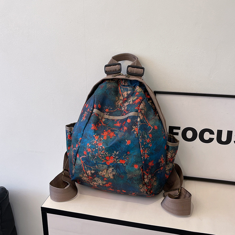 Ispisani ruksak za žene velike kapacitete — Harajuku stil, casual putni ruksak