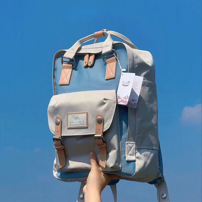 Harajuku stil nylon ruksak, vodootporan, velik kapacitet, za svakodnevnu vanjsku upotrebu i školu, kompatibilan s 14-inčnim prijenosnim računalom