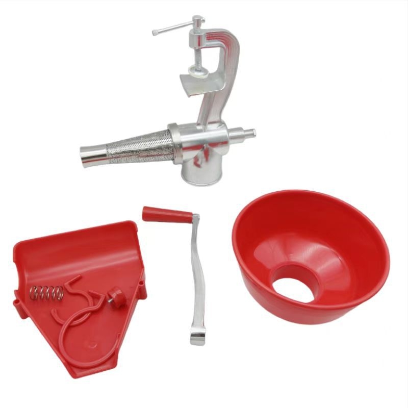 Storcător manual pentru roșii — storcător multifuncțional de fructe și legume pentru uz casnic, cu manivă, aliaj de aluminiu, design modern minimalist