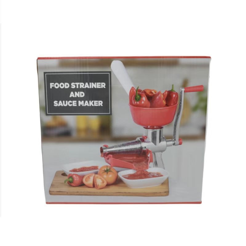 Storcător manual pentru roșii — storcător multifuncțional de fructe și legume pentru uz casnic, cu manivă, aliaj de aluminiu, design modern minimalist
