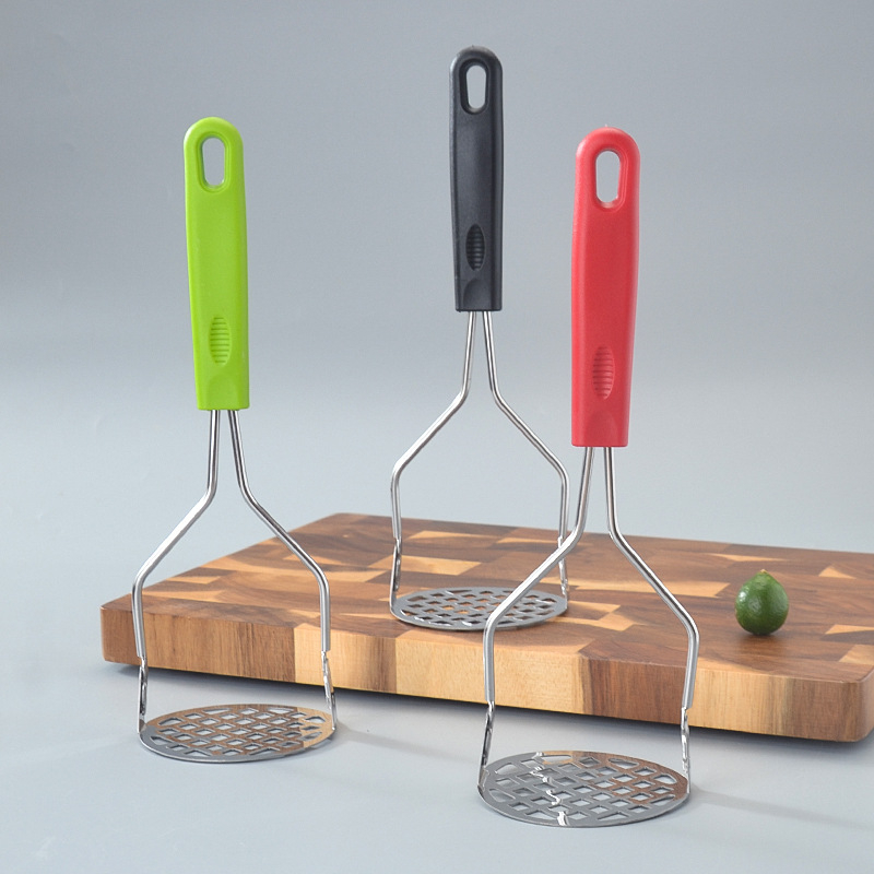 Zdrobitor de cartofi manual și storcător de fructe și legume, din oțel inoxidabil