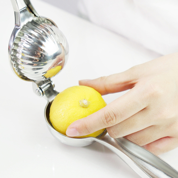Presă manuală de lămâie din oțel inoxidabil 304, storcător de fructe multifuncțional, unealtă de bucătărie integrată