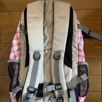 korejski stil patchwork karirani, kontrastne boje, otporan na mrlje najlon ruksak za kampus, velik kapacitet, vodootporan