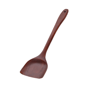 Spatula de bucătărie din lemn, mâner lung, ustensil de gătit din lemn natural, potrivit pentru tigăi antiaderente