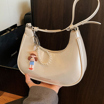 Premijerna ženska PU crossbody torba, korejskog stila, oblik dumpling, ljeto 2025