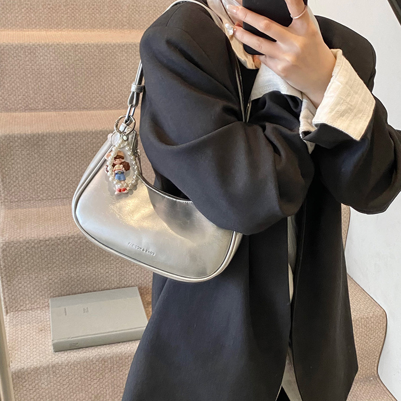 Premijerna ženska PU crossbody torba, korejskog stila, oblik dumpling, ljeto 2025