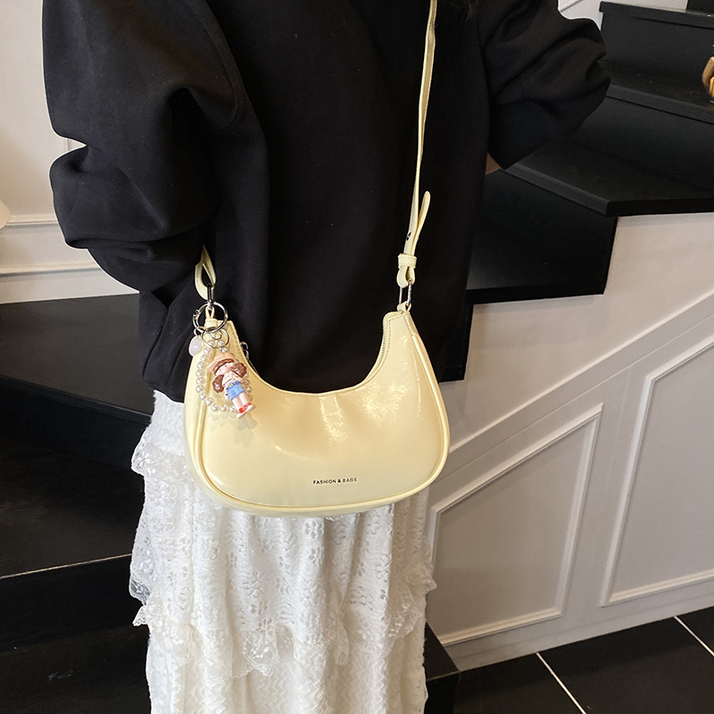 Premijerna ženska PU crossbody torba, korejskog stila, oblik dumpling, ljeto 2025