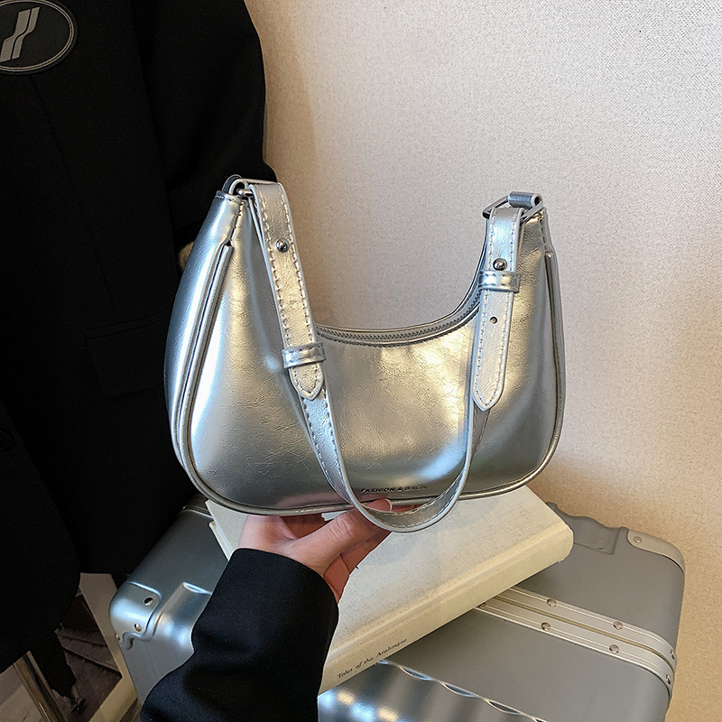 Premijerna ženska PU crossbody torba, korejskog stila, oblik dumpling, ljeto 2025