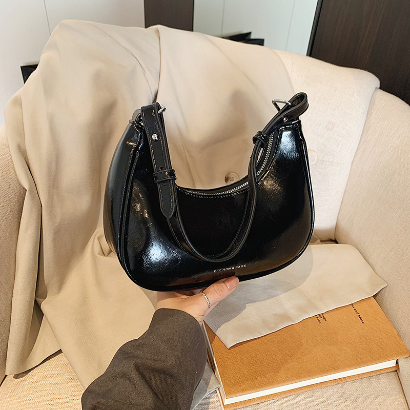 Premijerna ženska PU crossbody torba, korejskog stila, oblik dumpling, ljeto 2025