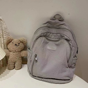 Ženski ruksak u japanskom stilu od poliestera, podstava od kanvasa, svakodnevna studentska torba Harajuku stil