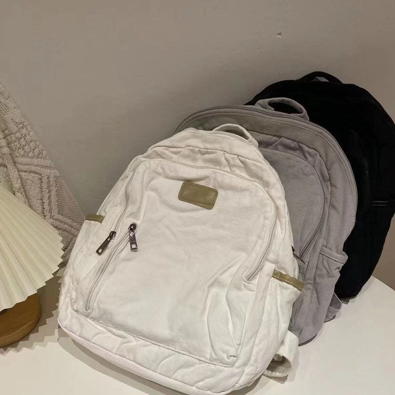 Ženski ruksak u japanskom stilu od poliestera, podstava od kanvasa, svakodnevna studentska torba Harajuku stil