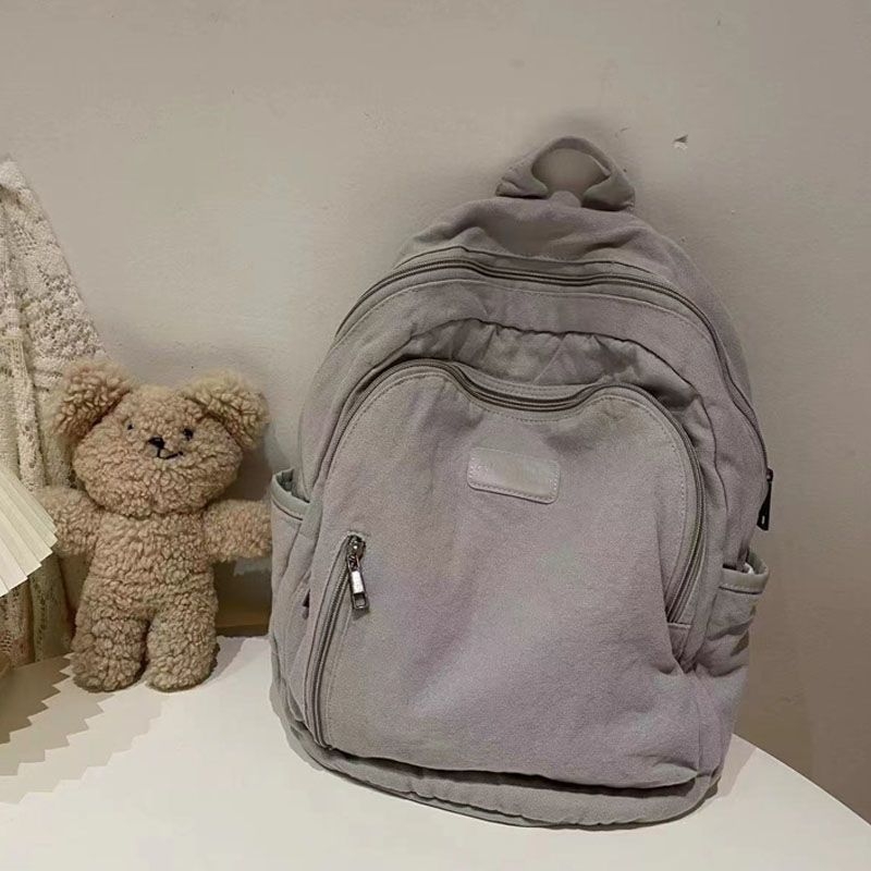 Ženski ruksak u japanskom stilu od poliestera, podstava od kanvasa, svakodnevna studentska torba Harajuku stil