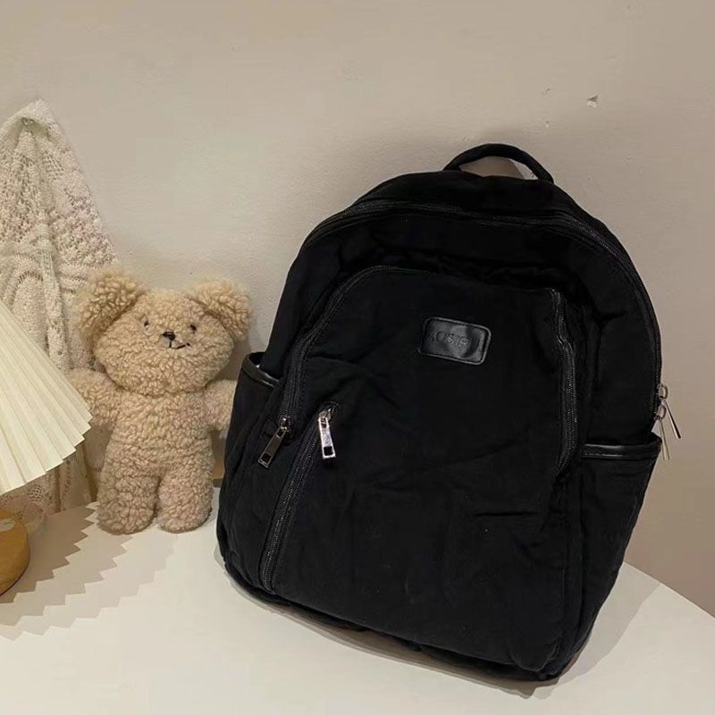 Ženski ruksak u japanskom stilu od poliestera, podstava od kanvasa, svakodnevna studentska torba Harajuku stil
