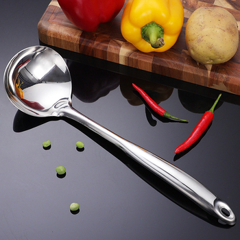 Set de ustensile de bucătărie din oțel inoxidabil, mâner lung: spatulă și lingură