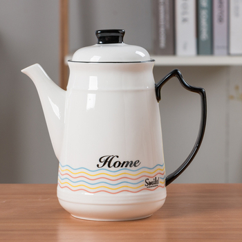 Ceainic ceramic cu posibilitatea personalizării logo-ului, rezistent la temperaturi înalte pentru apă caldă și rece