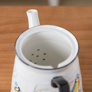 Ceainic ceramic cu posibilitatea personalizării logo-ului, rezistent la temperaturi înalte pentru apă caldă și rece