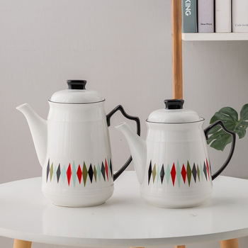 Ceainic ceramic cu posibilitatea personalizării logo-ului, rezistent la temperaturi înalte pentru apă caldă și rece