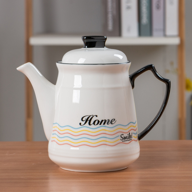 Ceainic ceramic cu posibilitatea personalizării logo-ului, rezistent la temperaturi înalte pentru apă caldă și rece