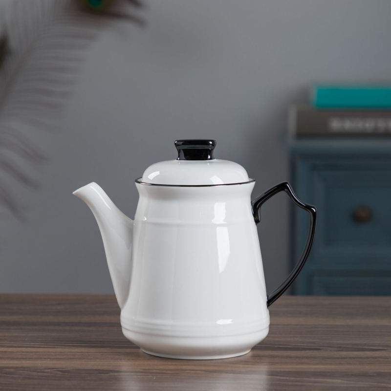 Ceainic ceramic cu posibilitatea personalizării logo-ului, rezistent la temperaturi înalte pentru apă caldă și rece