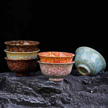 Set ceramic Gongfu pentru ceai: ceașcă principală, ceașcă de degustare, bol mare pentru ceai și suport pentru ceai – cadou