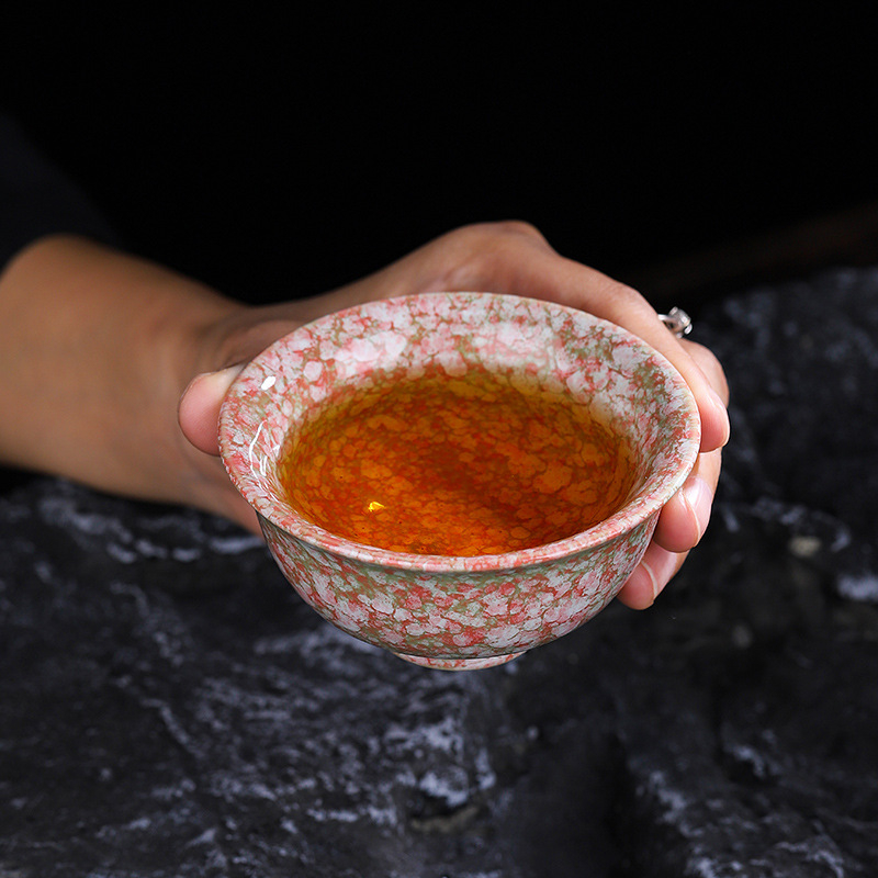 Set ceramic Gongfu pentru ceai: ceașcă principală, ceașcă de degustare, bol mare pentru ceai și suport pentru ceai – cadou