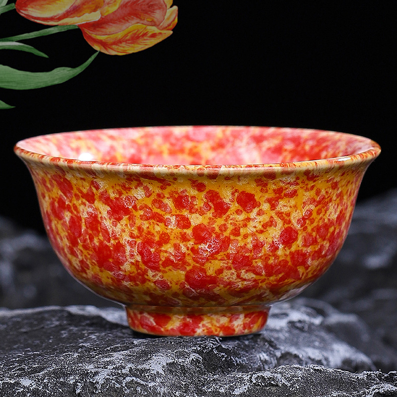 Set ceramic Gongfu pentru ceai: ceașcă principală, ceașcă de degustare, bol mare pentru ceai și suport pentru ceai – cadou