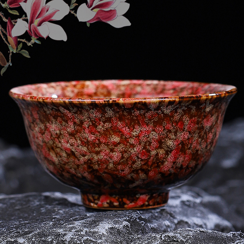 Set ceramic Gongfu pentru ceai: ceașcă principală, ceașcă de degustare, bol mare pentru ceai și suport pentru ceai – cadou