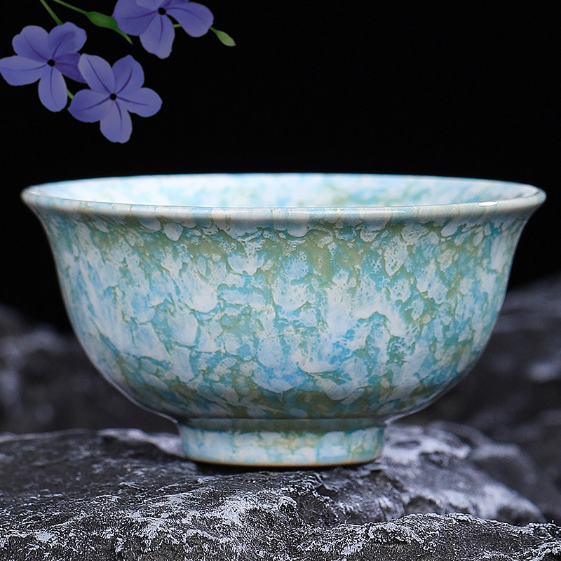 Set ceramic Gongfu pentru ceai: ceașcă principală, ceașcă de degustare, bol mare pentru ceai și suport pentru ceai – cadou