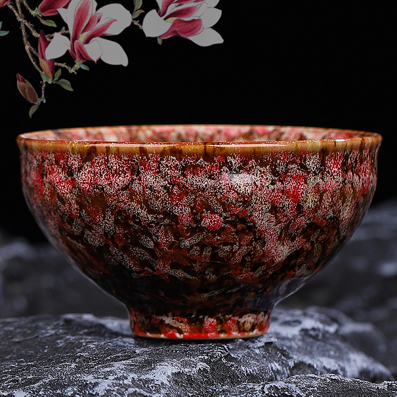 Set ceramic Gongfu pentru ceai: ceașcă principală, ceașcă de degustare, bol mare pentru ceai și suport pentru ceai – cadou