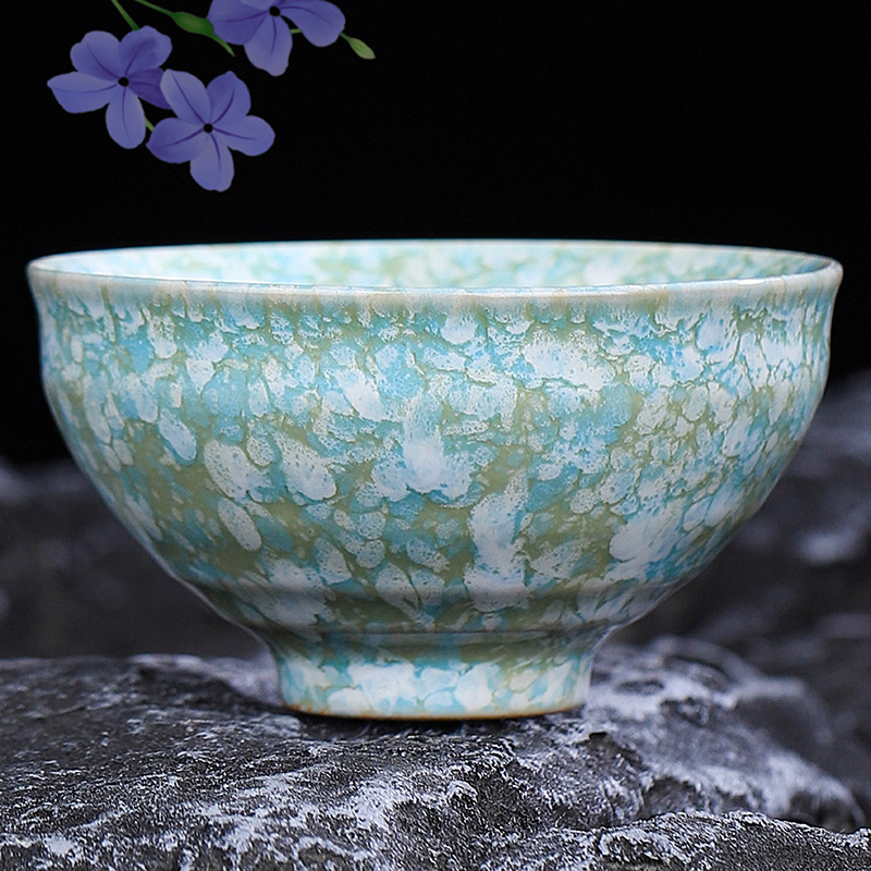 Set ceramic Gongfu pentru ceai: ceașcă principală, ceașcă de degustare, bol mare pentru ceai și suport pentru ceai – cadou